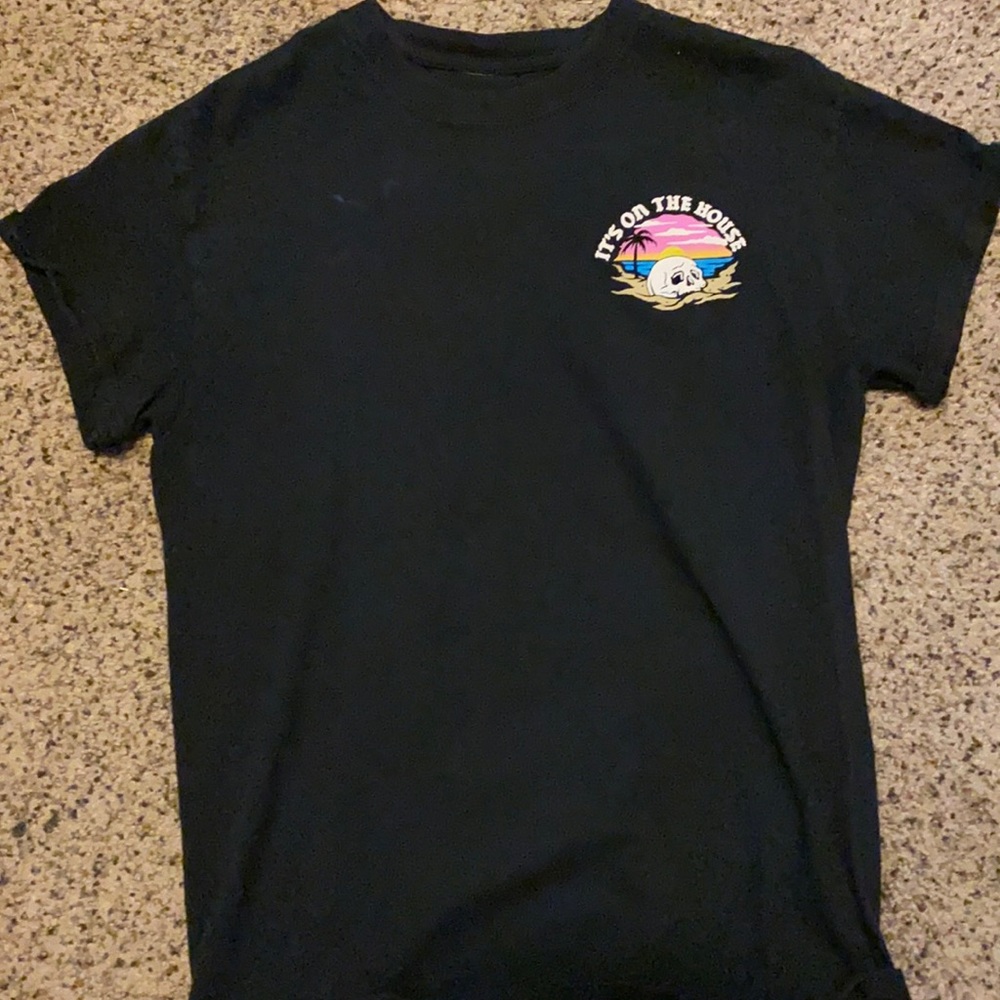 Black skeleton shirt